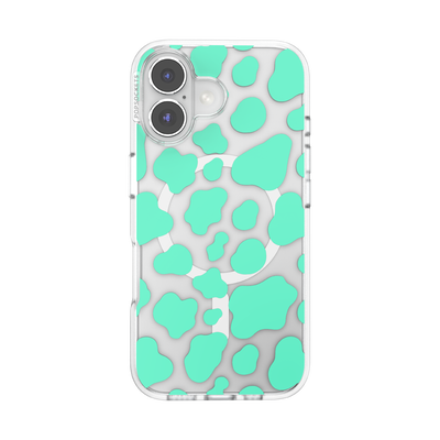 Turquoise Cow Cow — iPhone 16 MagSafe Case